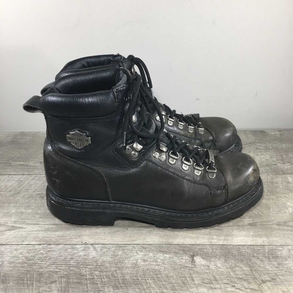 Harley-Davidson Motorcycle Mens D93041 Faded Glory Leather Riding Biker Boots 12
